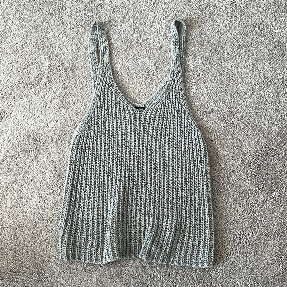 Grey Knit Tank